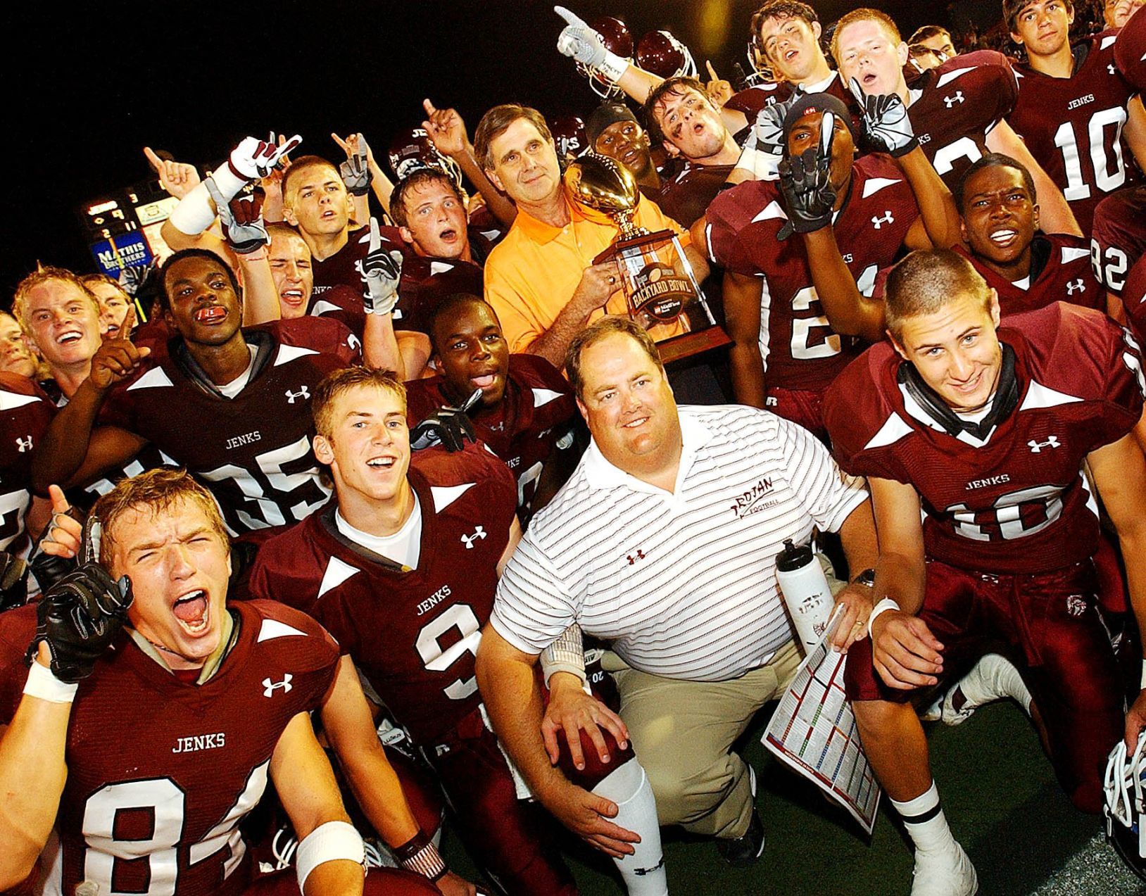 Sept. 8, 2006: Jenks 9, Union 6 (Backyard Bowl)